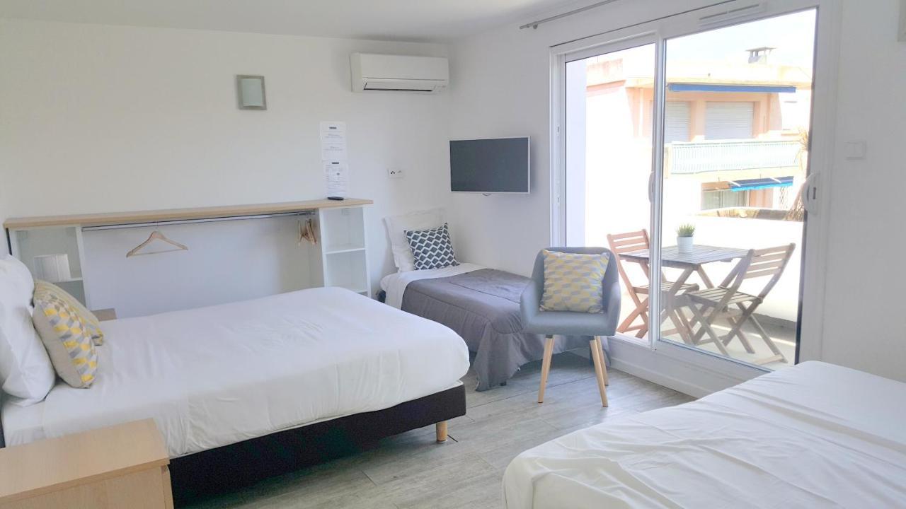 Hotel Sable Et Soleil - Port, Plage Et Jacuzzi Prive Fréjus 외부 사진